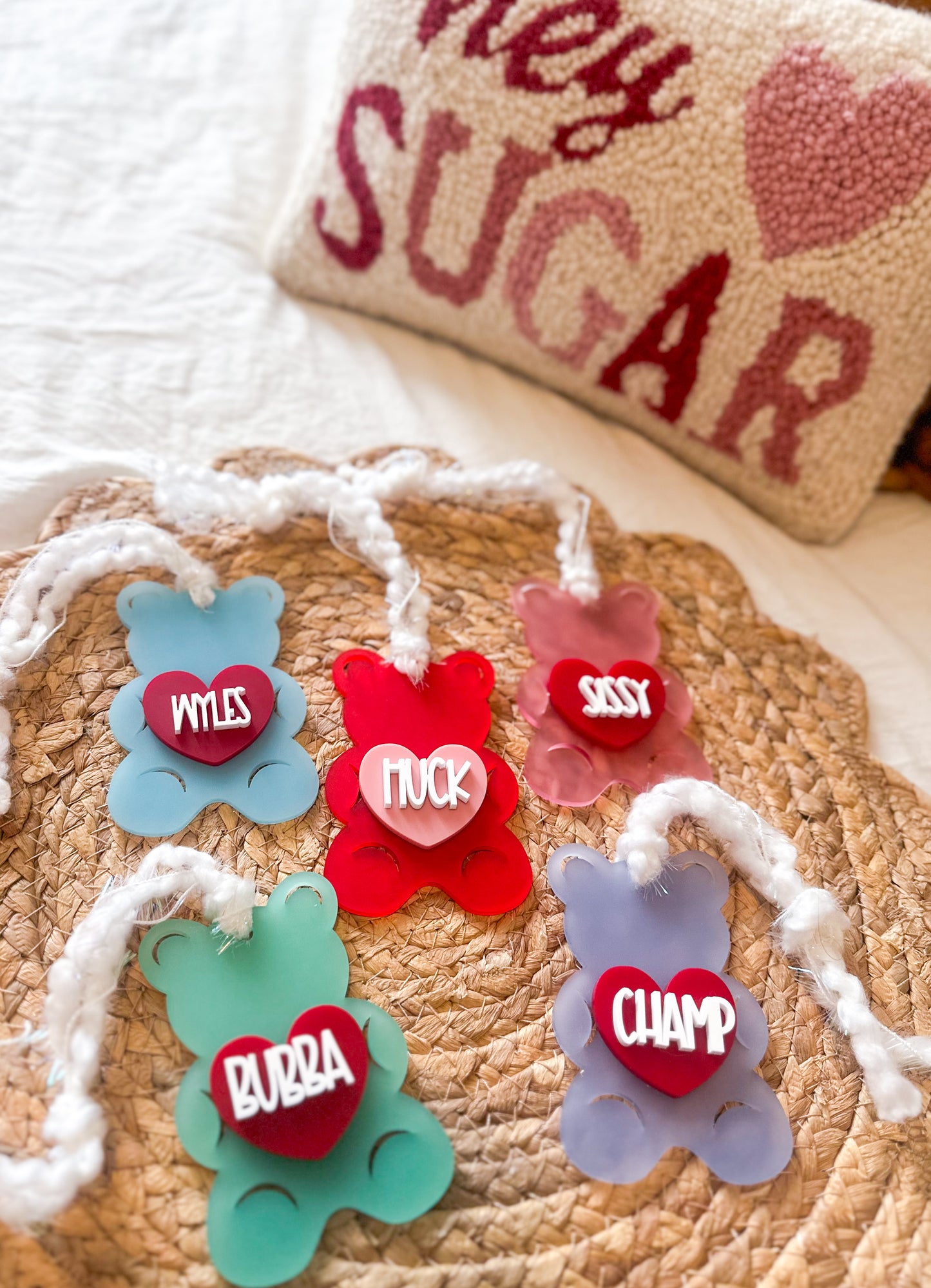 gummy bear valentine tag