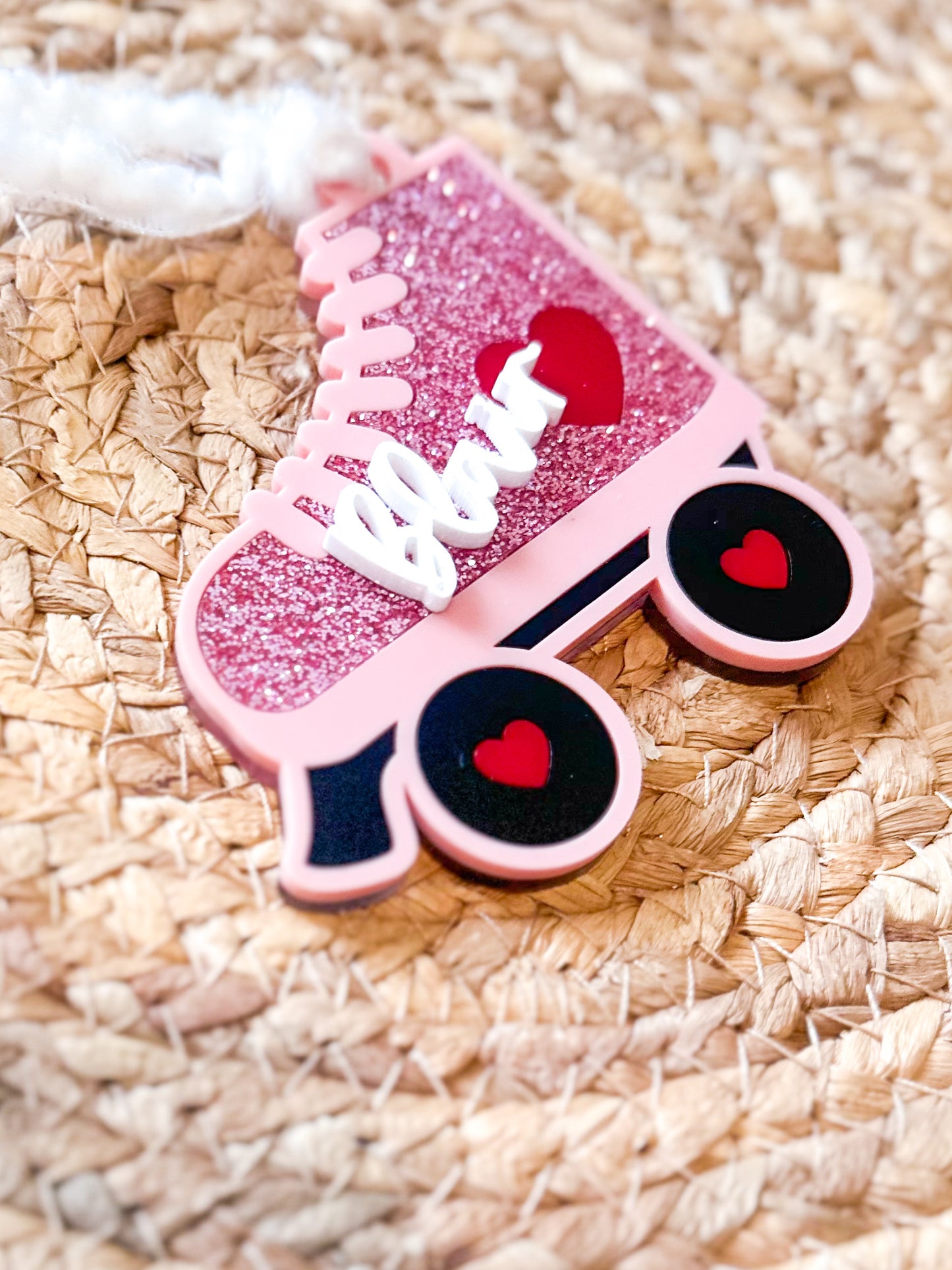 roller skate valentine tag