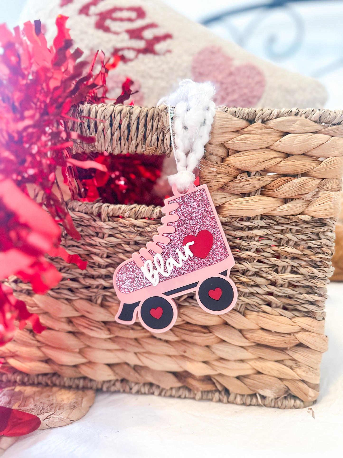 roller skate valentine tag