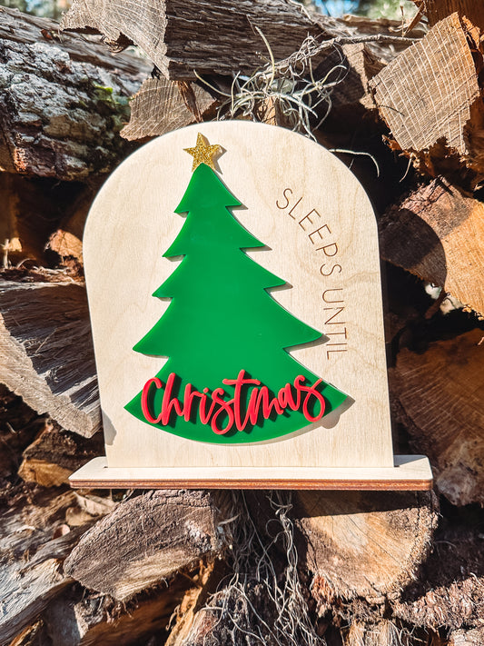 how many sleeps until christmas🎄 dry erase table sign