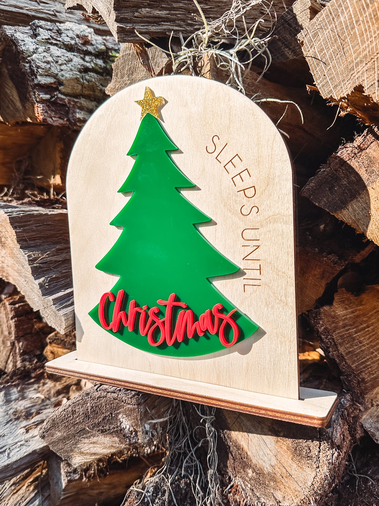 how many sleeps until christmas🎄 dry erase table sign