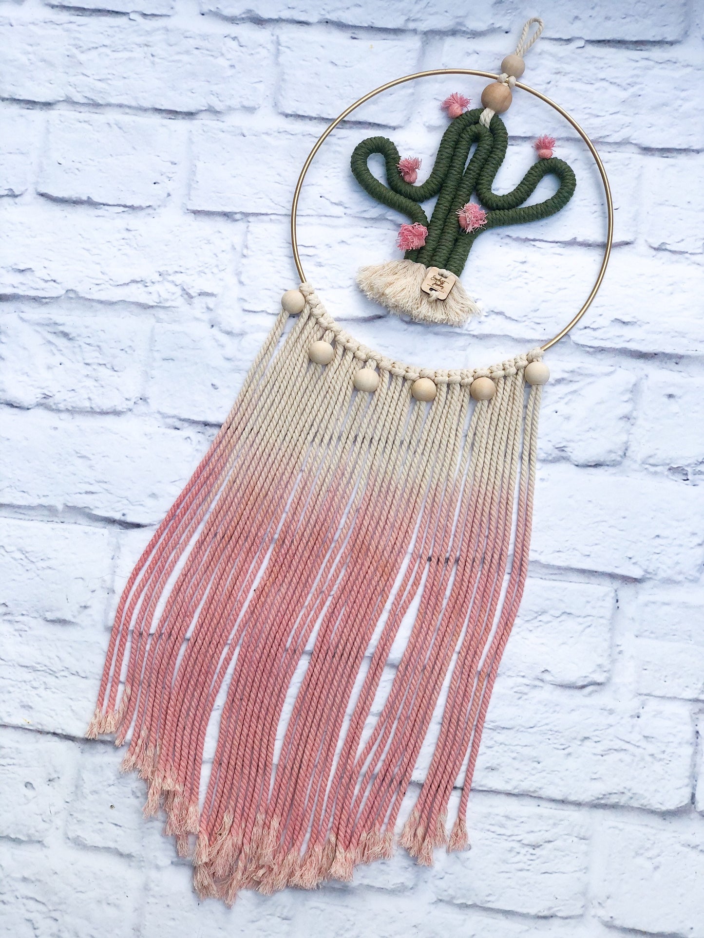 the lila - cacti wall hanging / hair bow holder