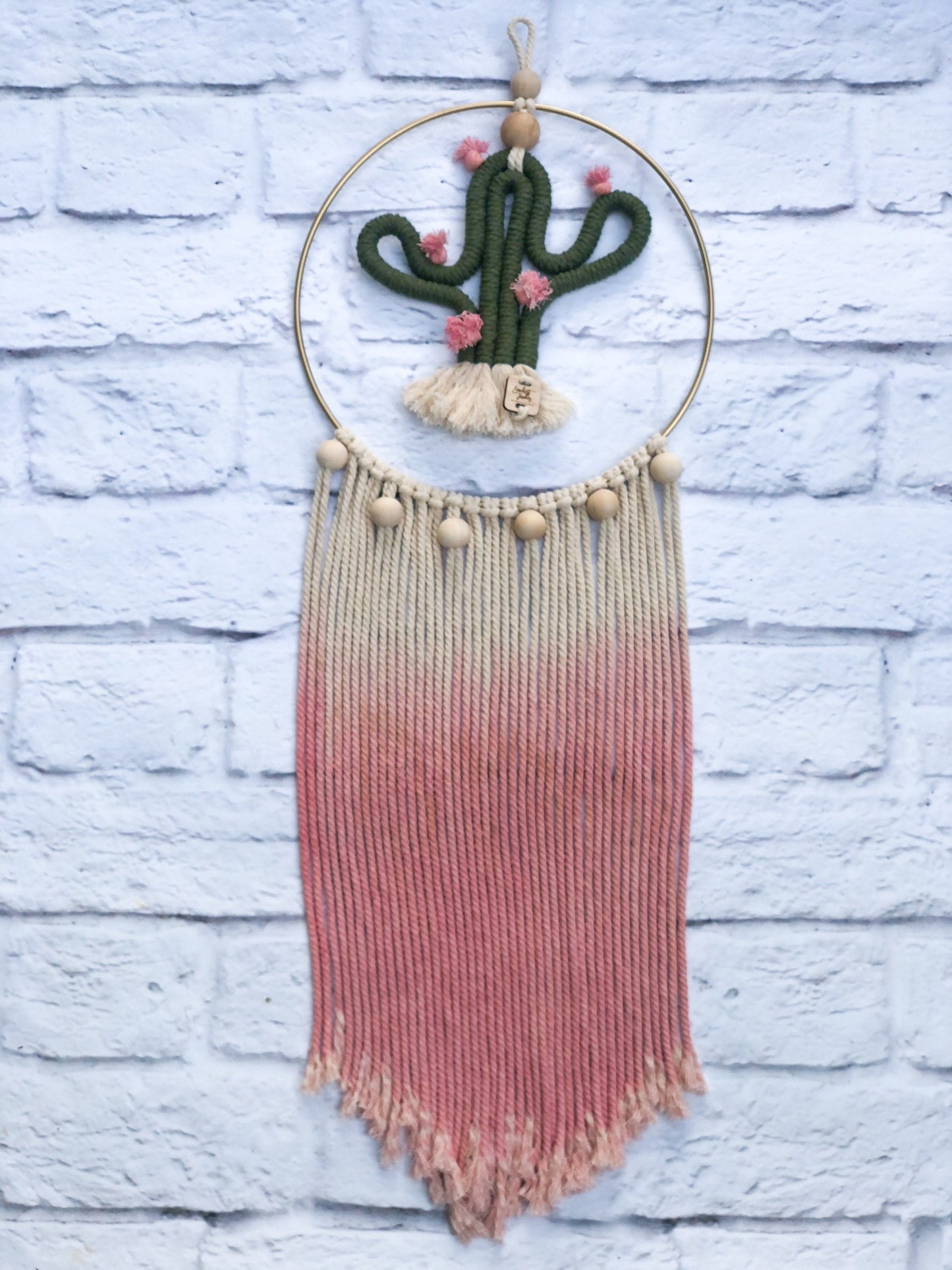 the lila - cacti wall hanging / hair bow holder