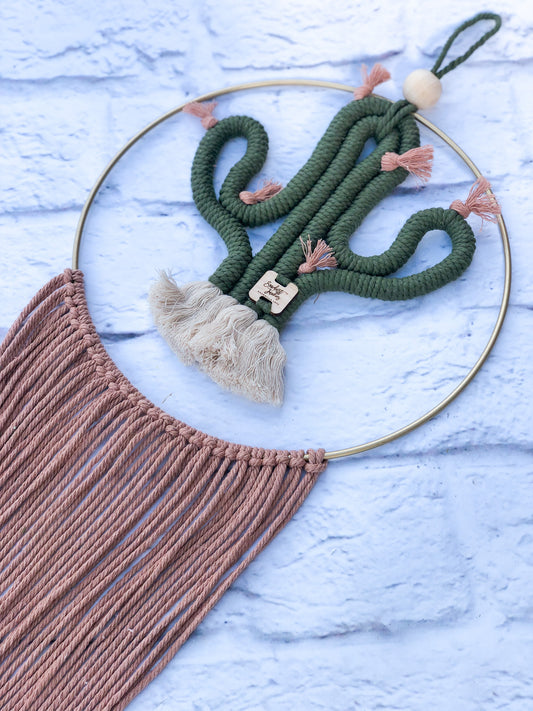 the lily - cacti wall hanging / hair bow holder